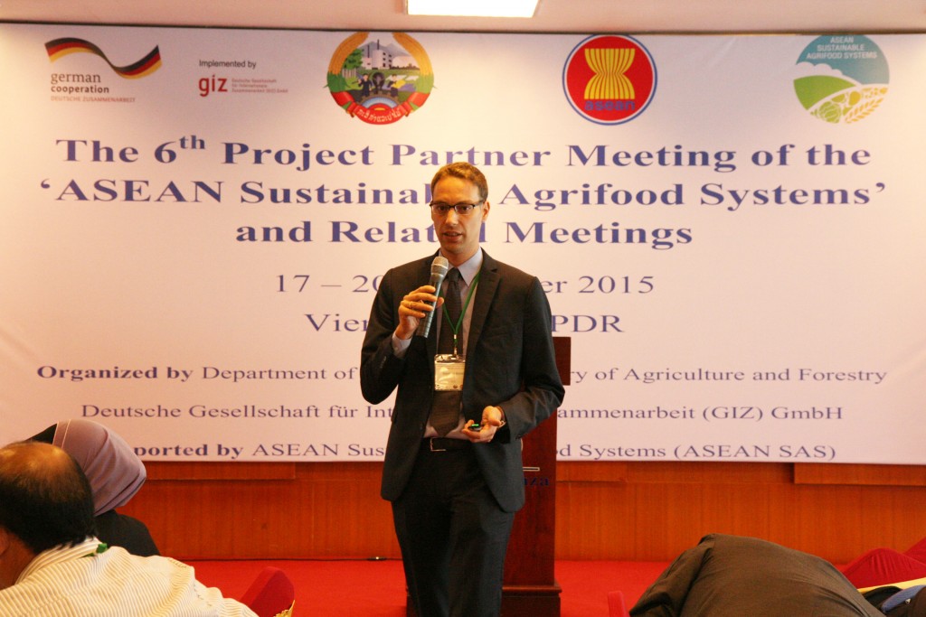 Dr. Matthias Bickel, Project Director of ASEAN Sustainable Agrifood Systems