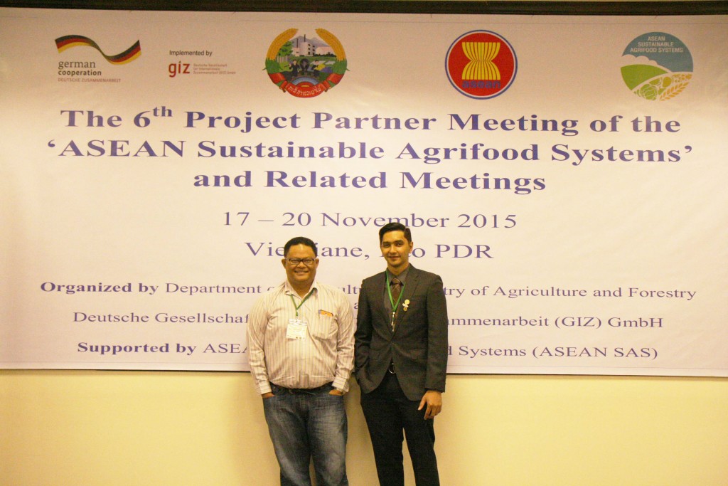 Delegates from from Brunei Darussalam at the 6th Project Partner Meeting of the ASEAN Sustainable Agrifood Systems in Vientiane, Lao PDR