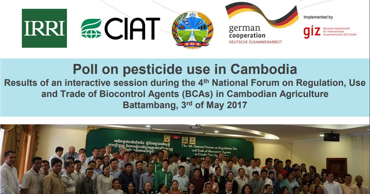 Poll on pesticide use in Cambodia