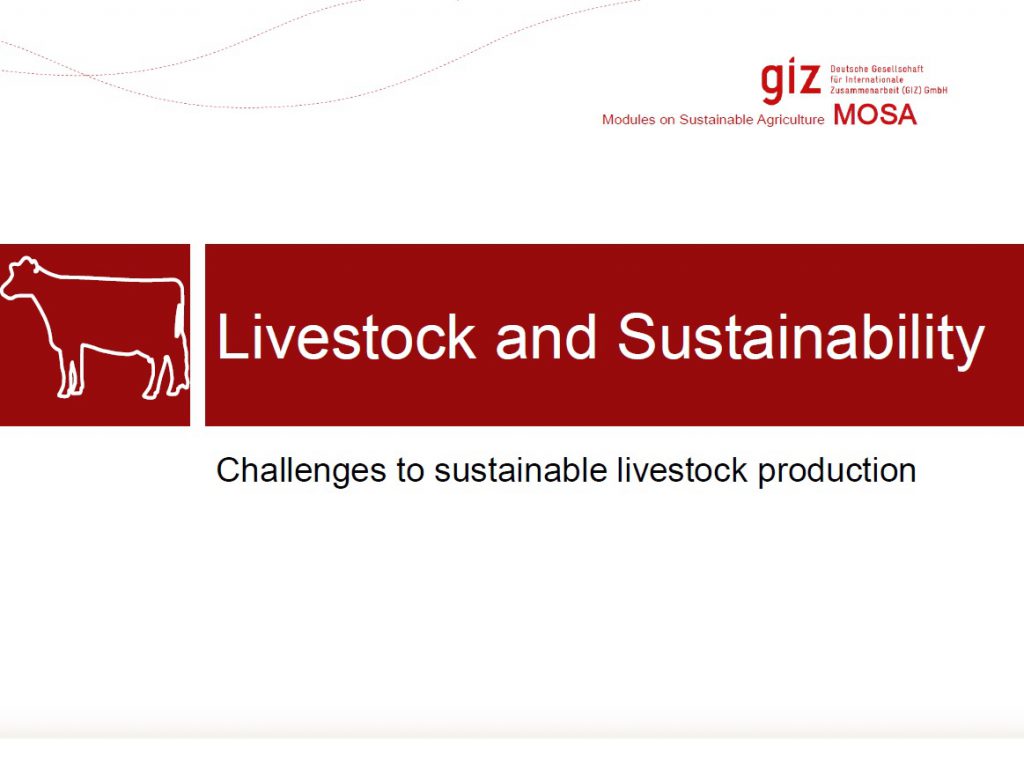 Livestock and Sustainability