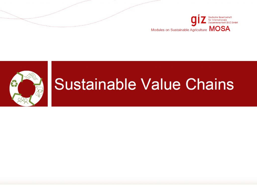 Sustainable Value Chains