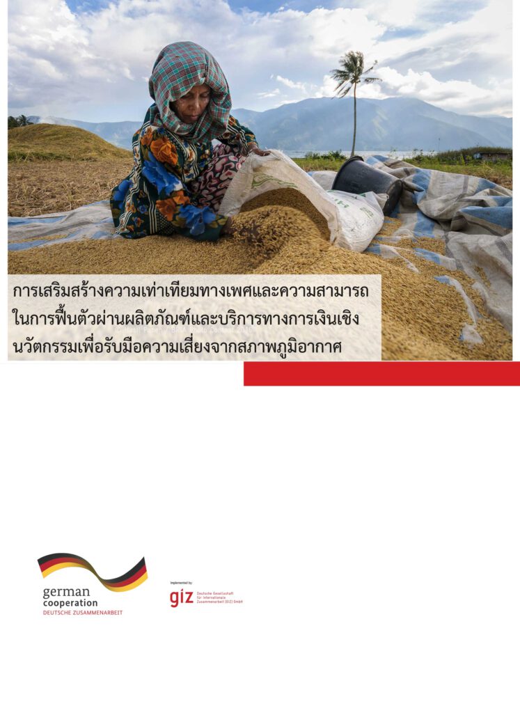 Strengthening gender equality and resilience through innovative climate-risk finance