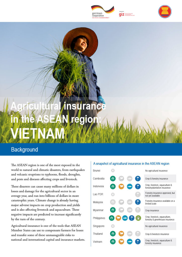 Agricultural insurance in the ASEAN region: VIETNAM