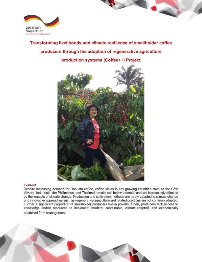 Transforming livelihoods and climate resilience of smallholder coffee producers through the adoption of regenerative agriculture production systems (Coffee++) Project